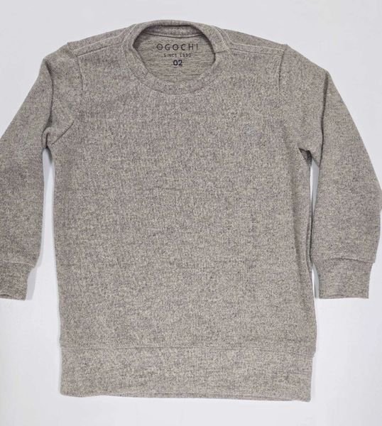 Blusa Tricot Infantil Manga Longa Essencial Ogochi - Bege