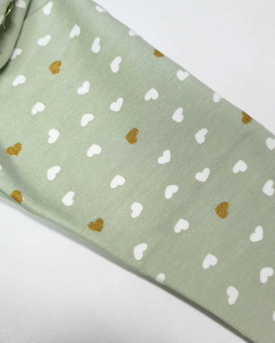 Legging Infantil Milon em Molecotton Coração - Verde Clara, foto 3