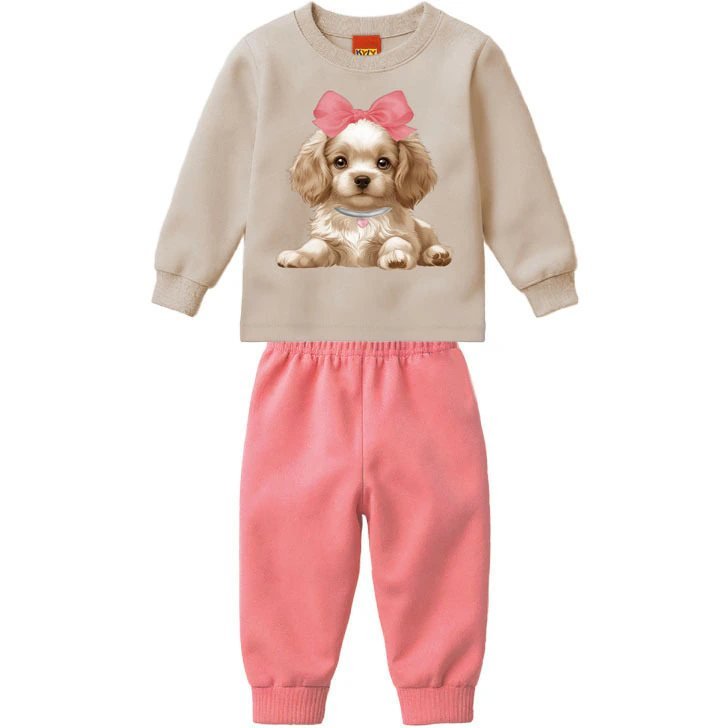 Conjunto Infantil Menina Estampa Cachorrinha - Kyly, foto 2