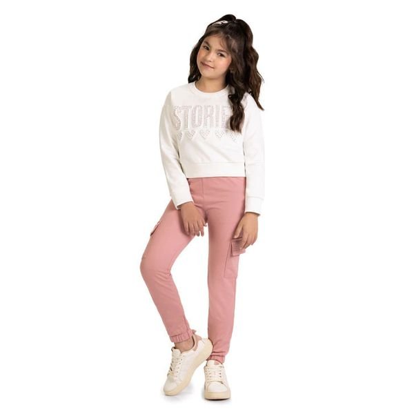 Conjunto Kyly Infantil Menina Embossing Strass