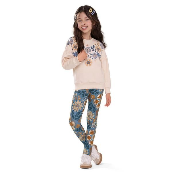 Conjunto Nanai Floral Bege - Nana