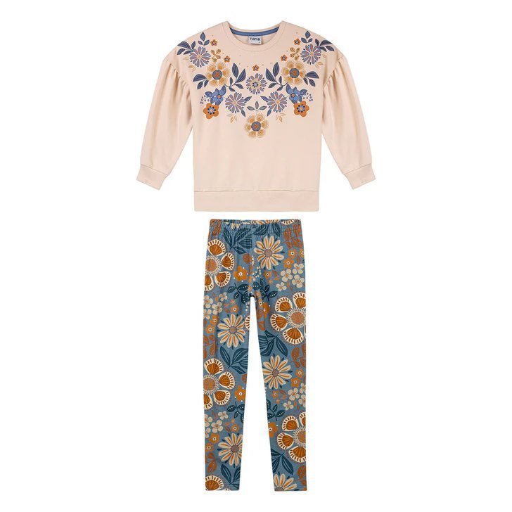 Conjunto Nanai Floral Bege - Nana, foto 2