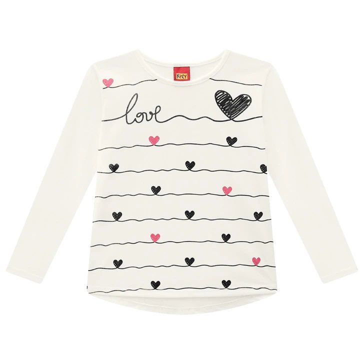 Conjunto Infantil Menina Corações Kyly, foto 3