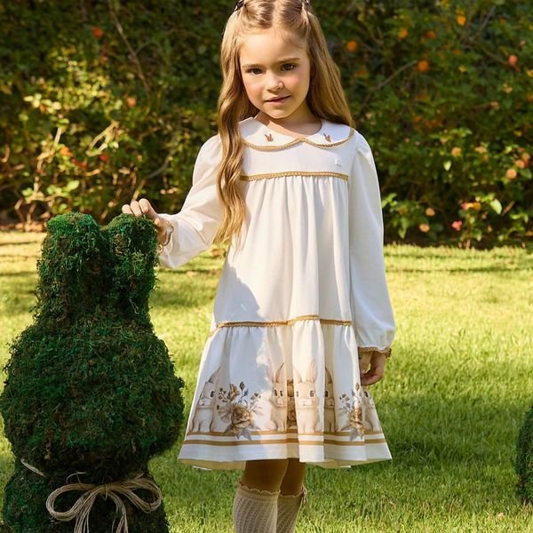 Vestido Infantil Menina Coelinhos Milon