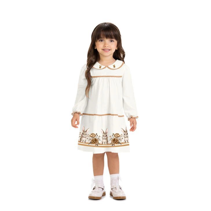 Vestido Infantil Menina Coelinhos Milon, foto 2