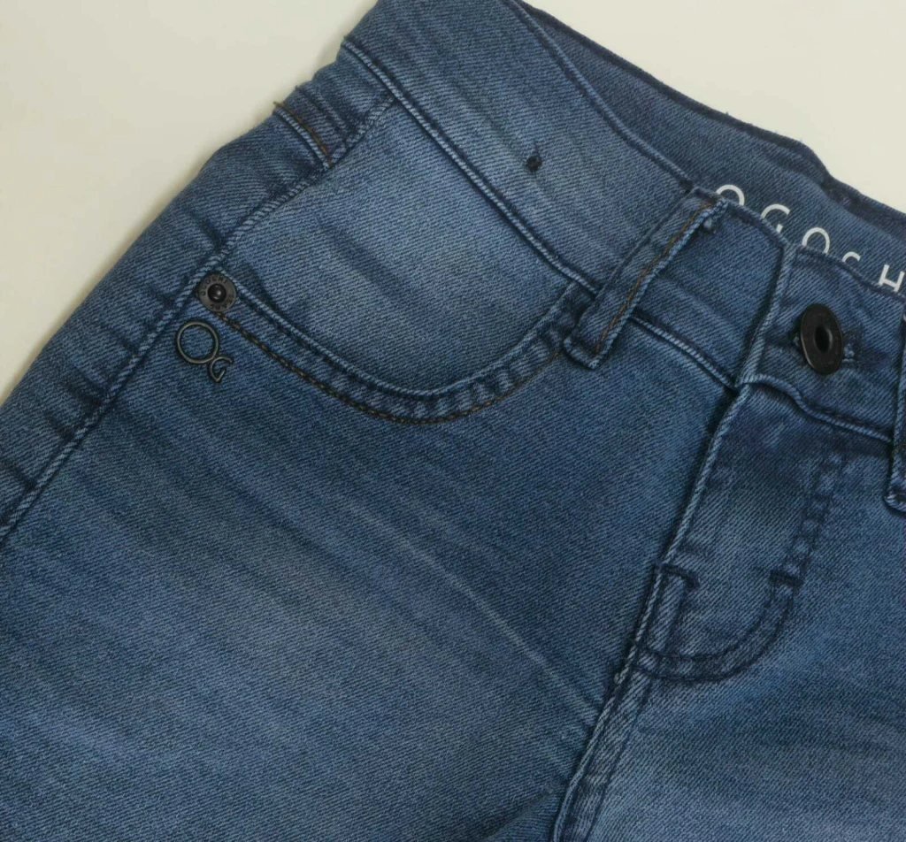 Bermuda Jeans Infantil Pocket Ogochi Azul Medio, foto 3