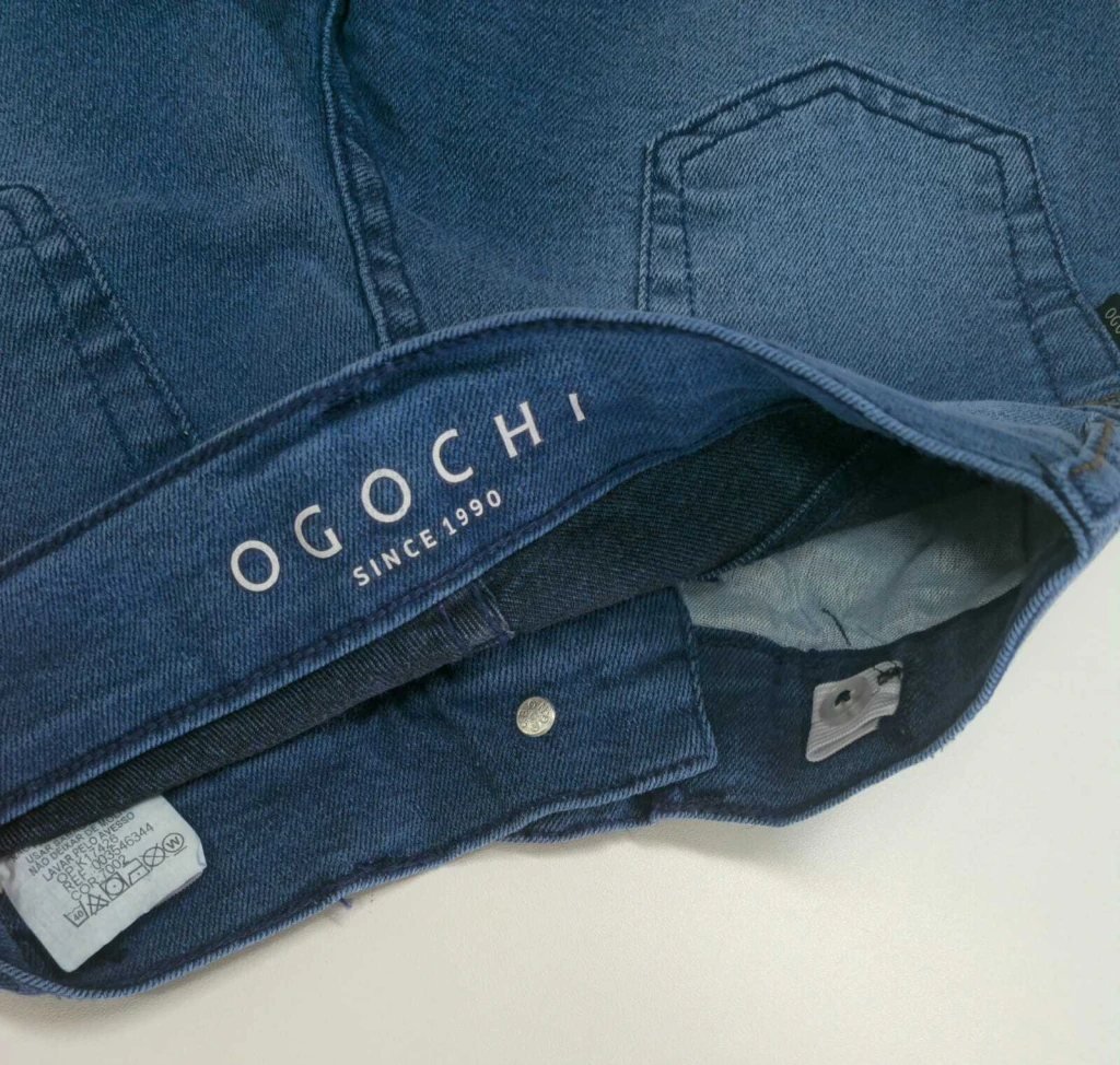 Bermuda Jeans Infantil Pocket Ogochi Azul Medio, foto 6