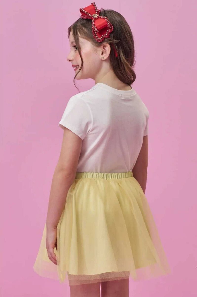 Blusa em Meia Malha Kukiê Infantil Menina - Branca de Neve, foto 2