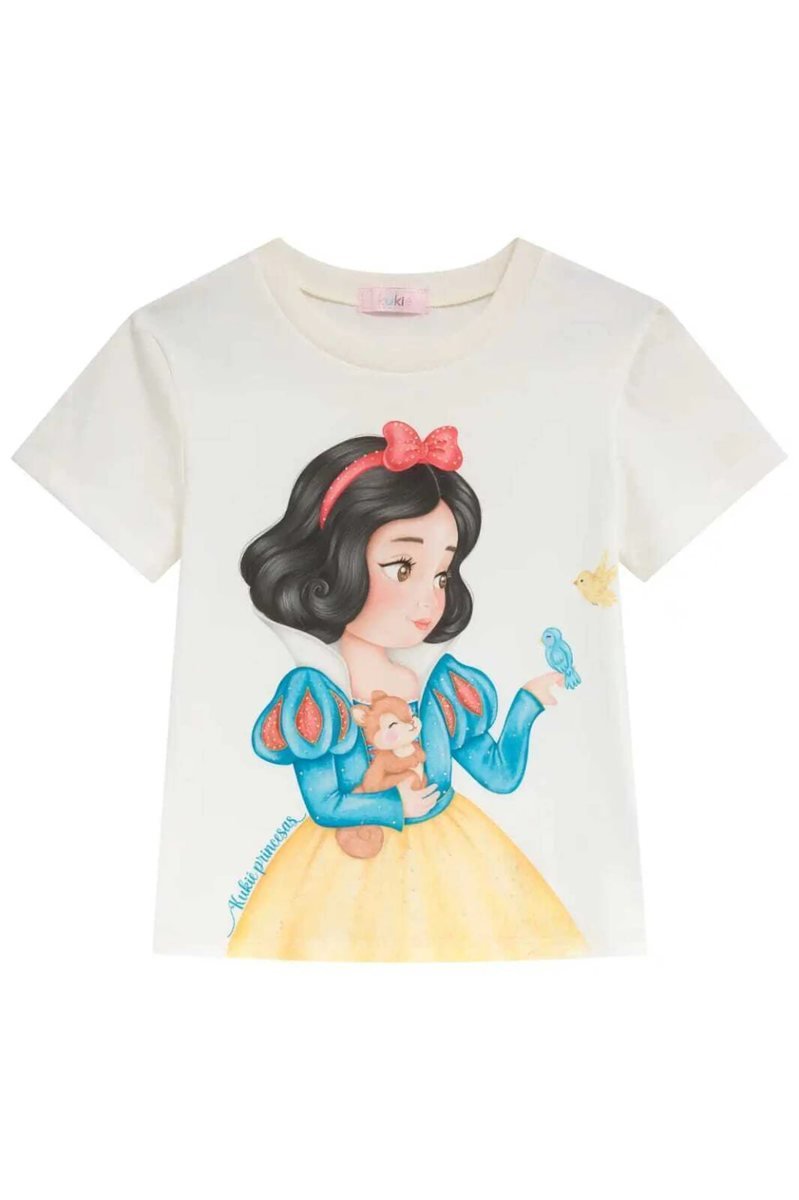 Blusa em Meia Malha Kukiê Infantil Menina - Branca de Neve, foto 3