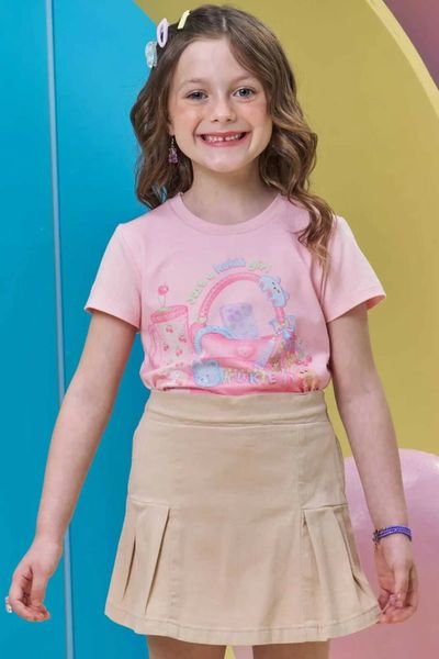 Blusa em Meia Malha Kukiê Infantil Menina