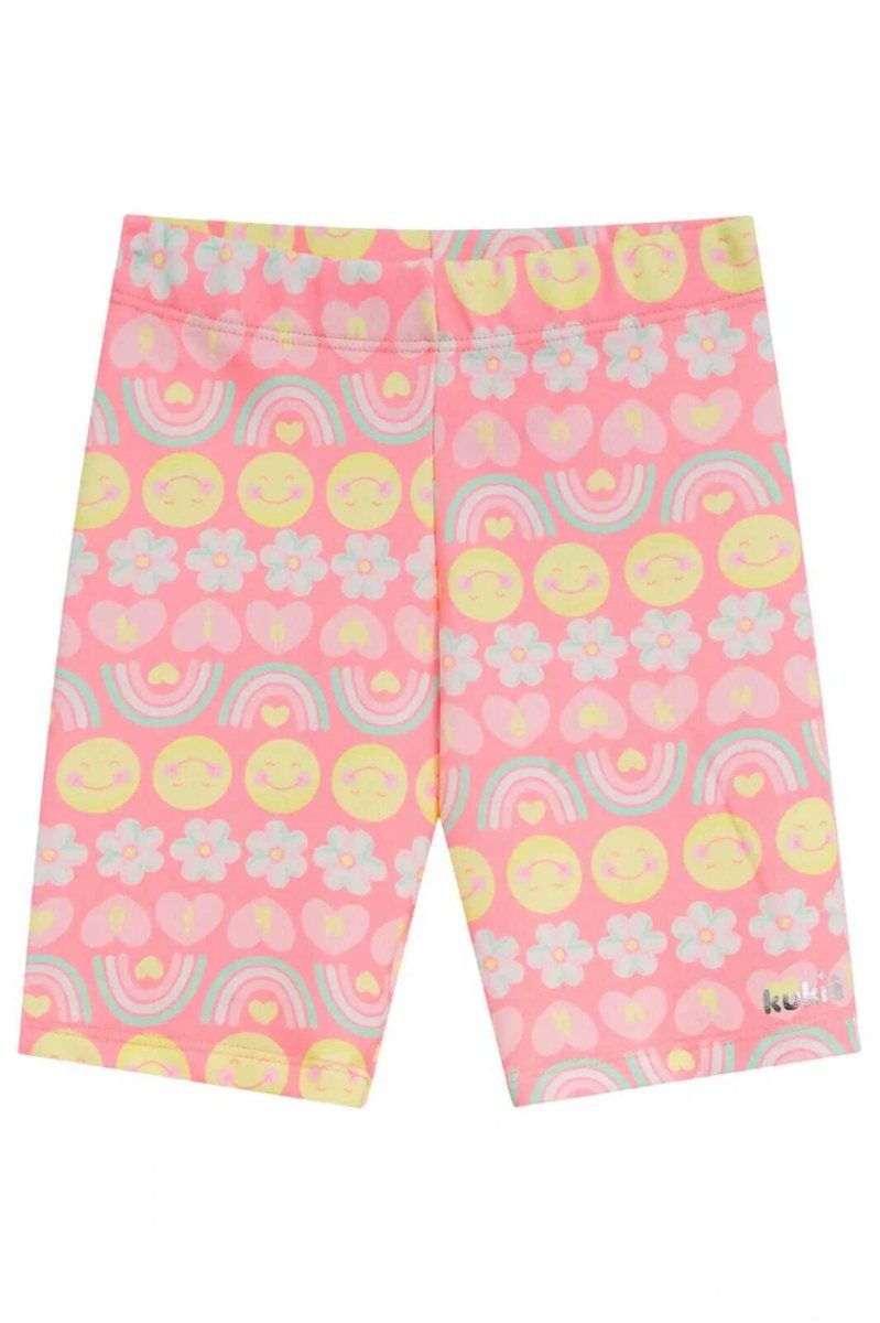 Bermuda Biker em Molecotton Kukiê Infantil Menina- Neon, foto 3