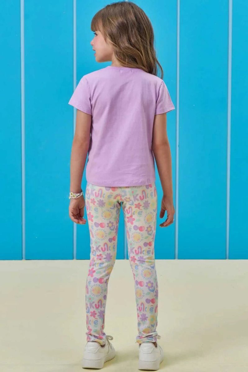 Blusa em Meia Malha Kukiê Infantil Menina - Lilas, foto 5