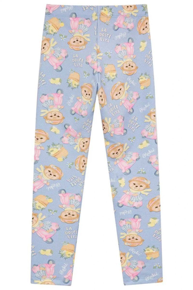 Calça Legging em Molecotton Kukiê Infantil Menina - limão siciliano, foto 3