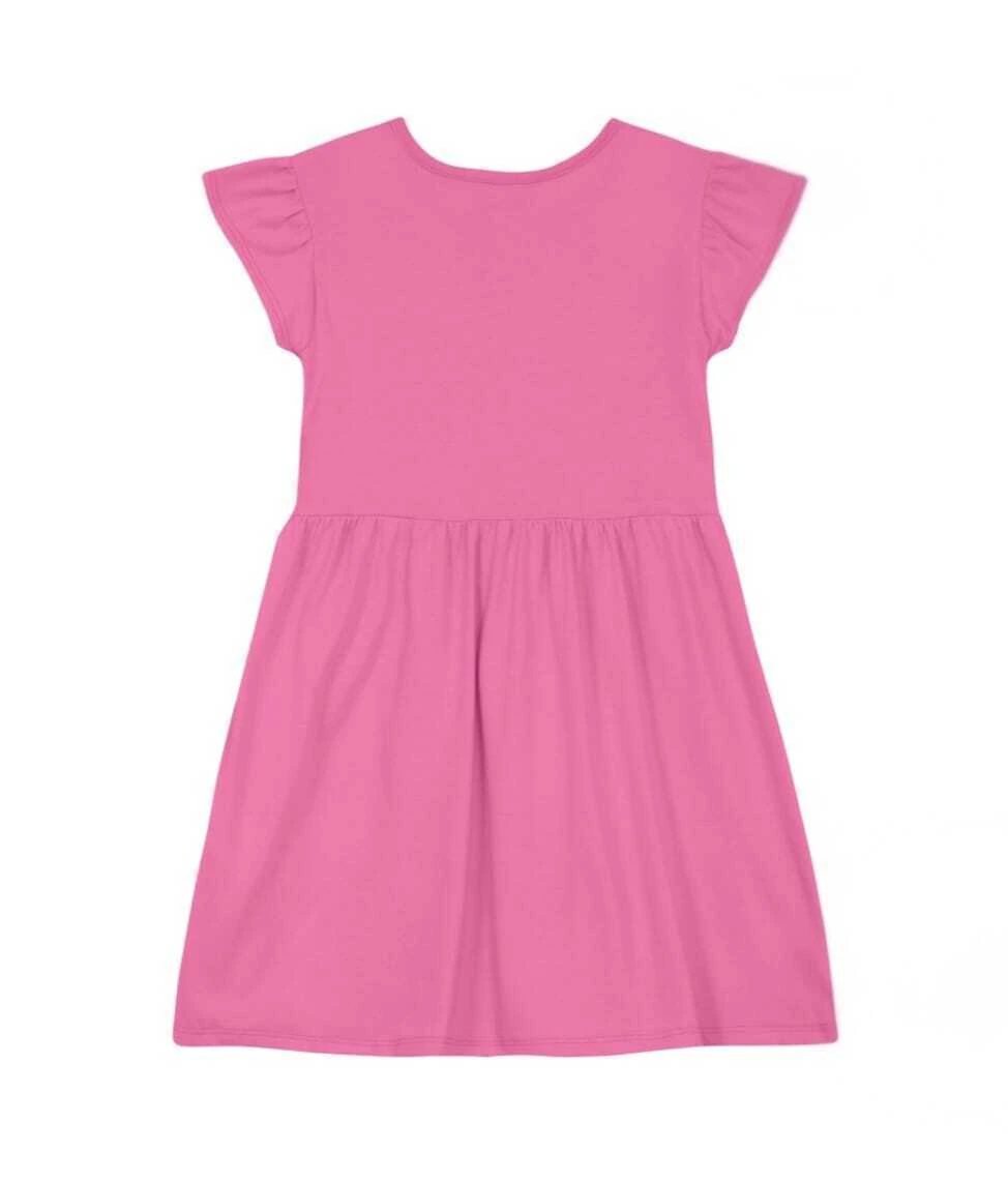 Vestido Infantil Menina em Meia Malha Brandili - Rosa, foto 2