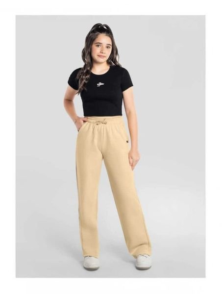 Calça Brandili Wide Leg em Moletinho