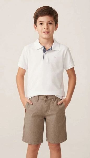 Bermuda Ogochi Infantil Bolso Faca Sarja