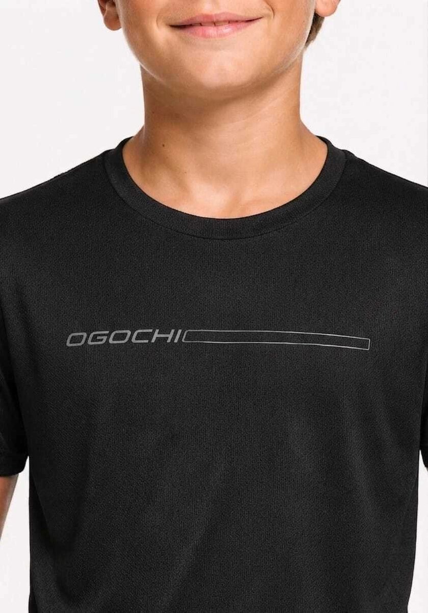 Camiseta Infantil Ogochi Manga Curta Dec Red Slim, foto 2