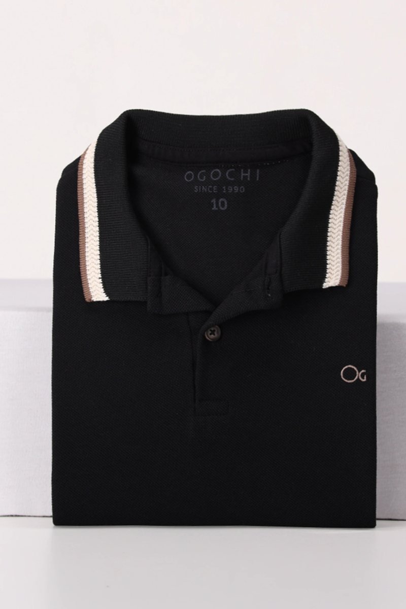 Camiseta Polo Ogochi Infantil Casual Trabalhada, foto 2