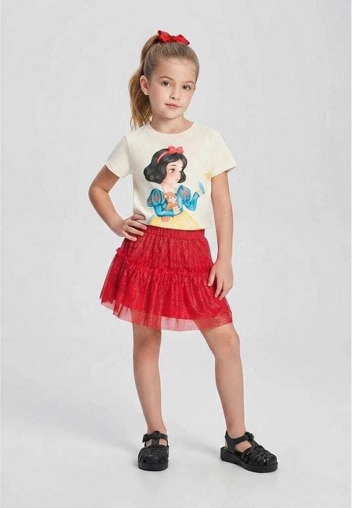 Saia Cinti Menina Verão com Shorts Interno Vermelho Marte, foto 3