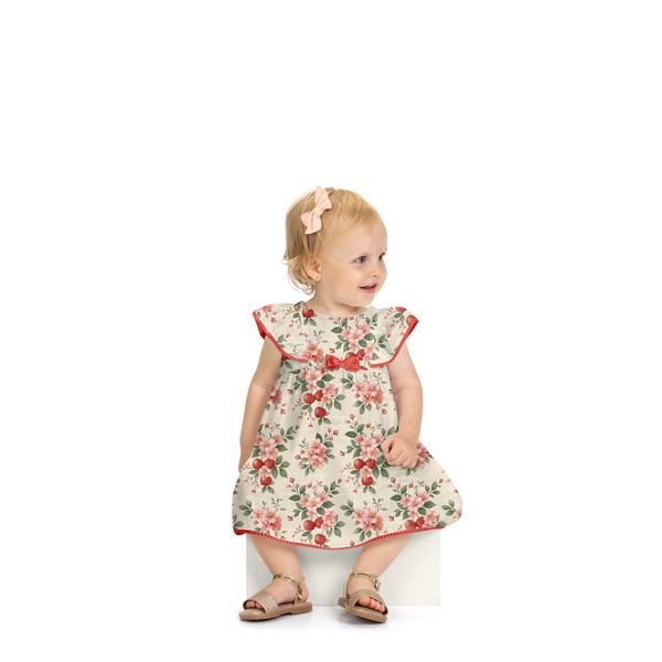 Conjunto Bebê Menina Flores Milon