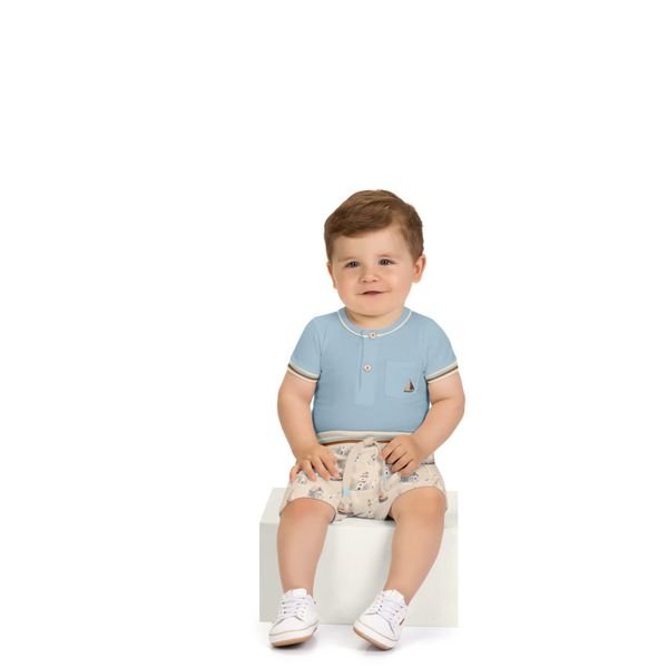 Conjunto Bebê Menino Estampa Milon