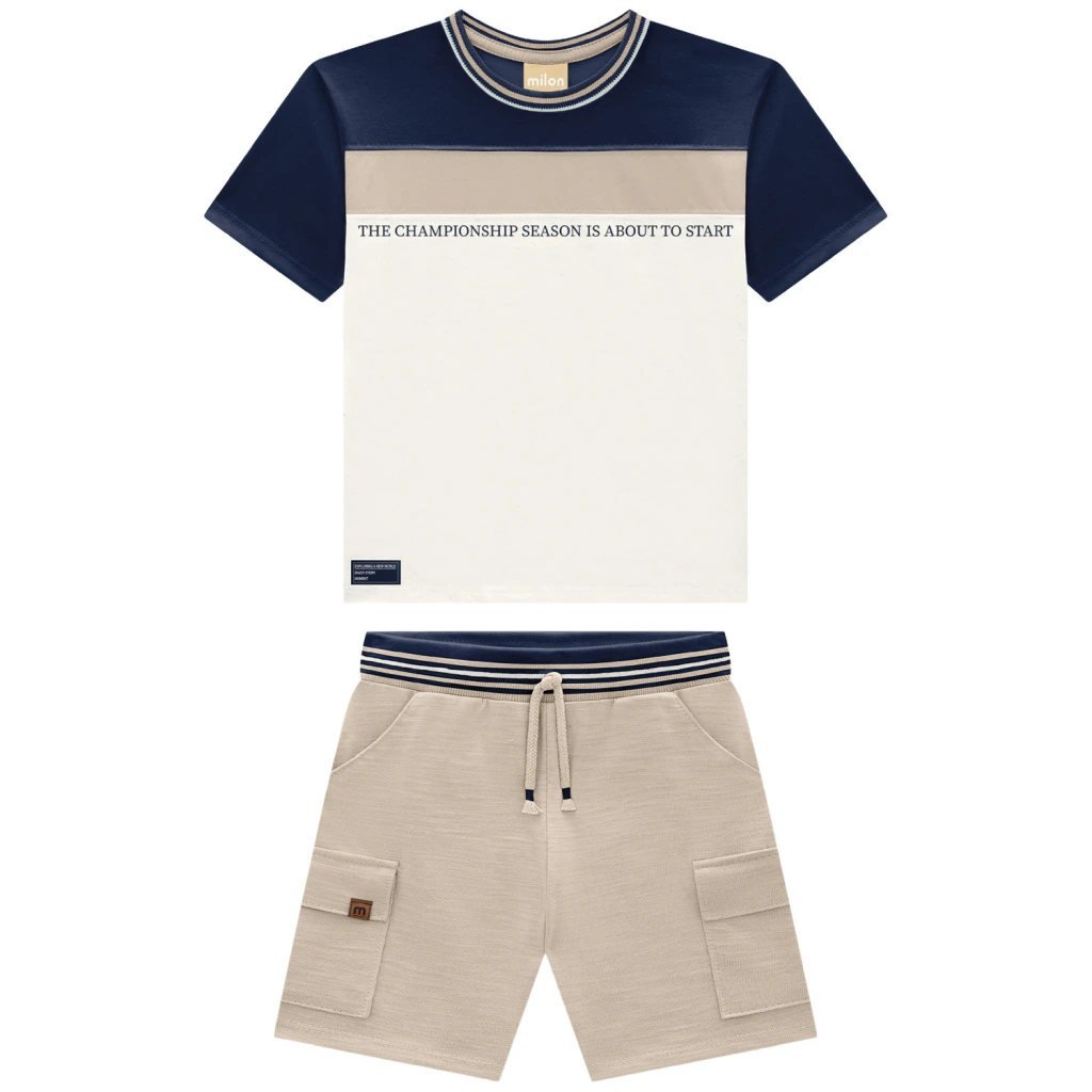 Conjunto Infantil Menino Lettering Milon, foto 2