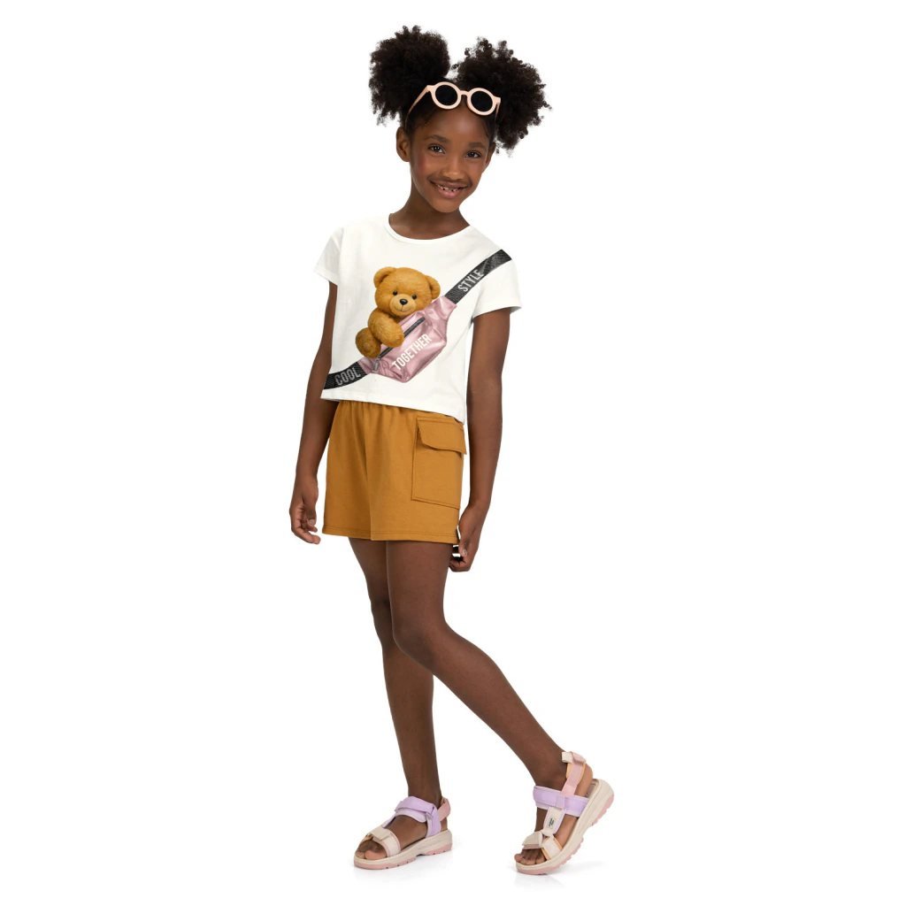 Conjunto Infantil Menina Ursinho Kyly