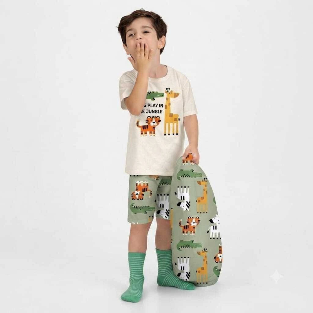 Pijama Infantil Menino Animais Kyly