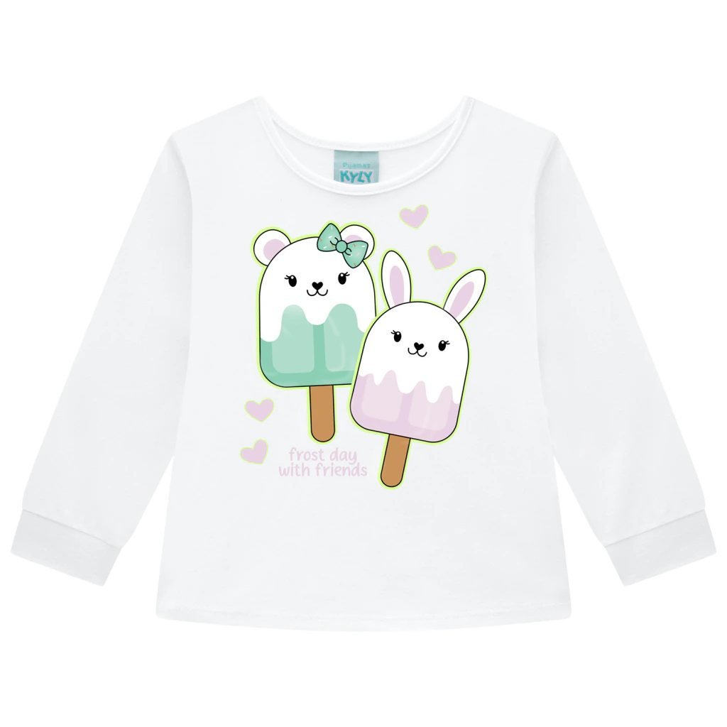 Pijama Infantil Menina Picolés Kyly, foto 3