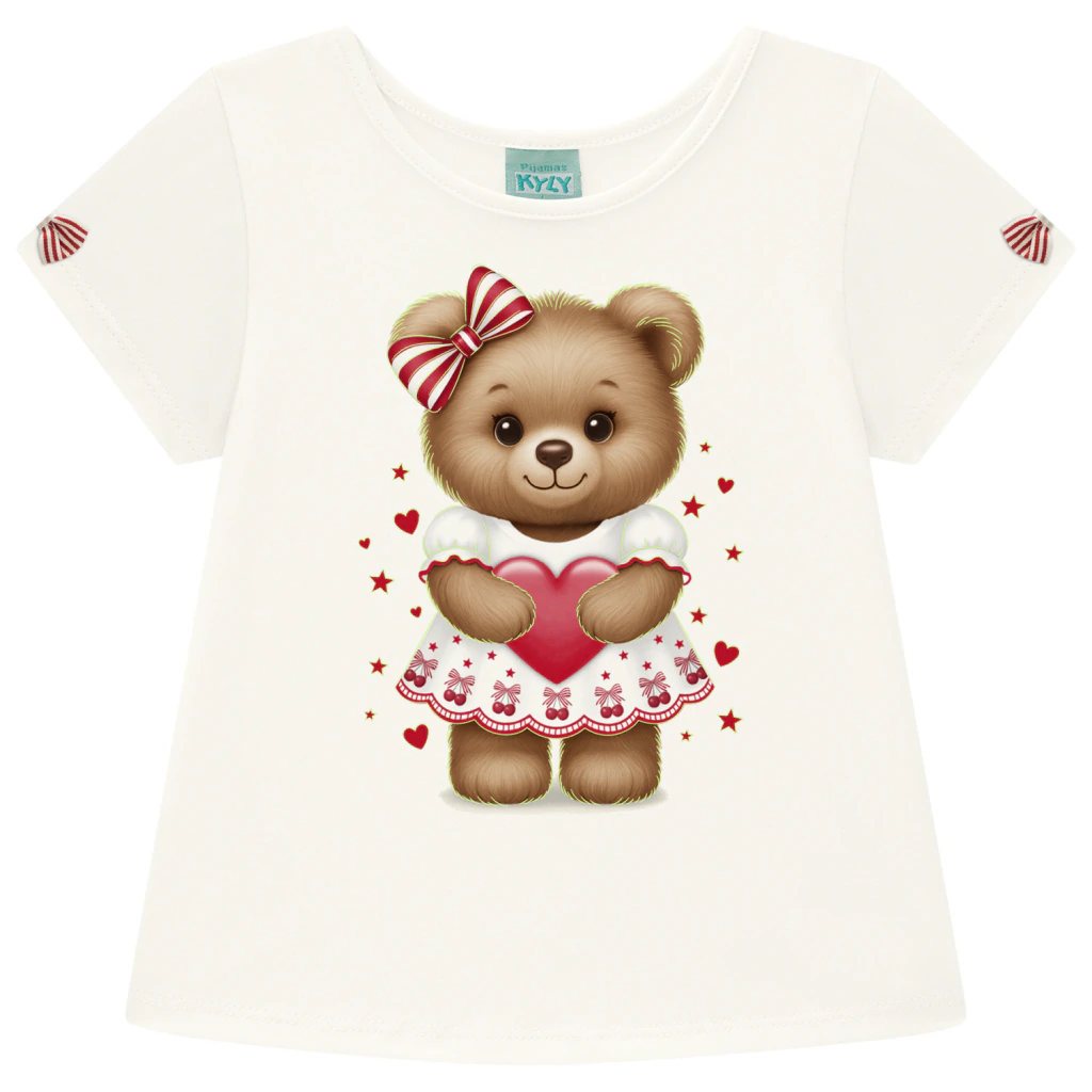 Pijama Infantil Menina Ursinho Kyly, foto 3