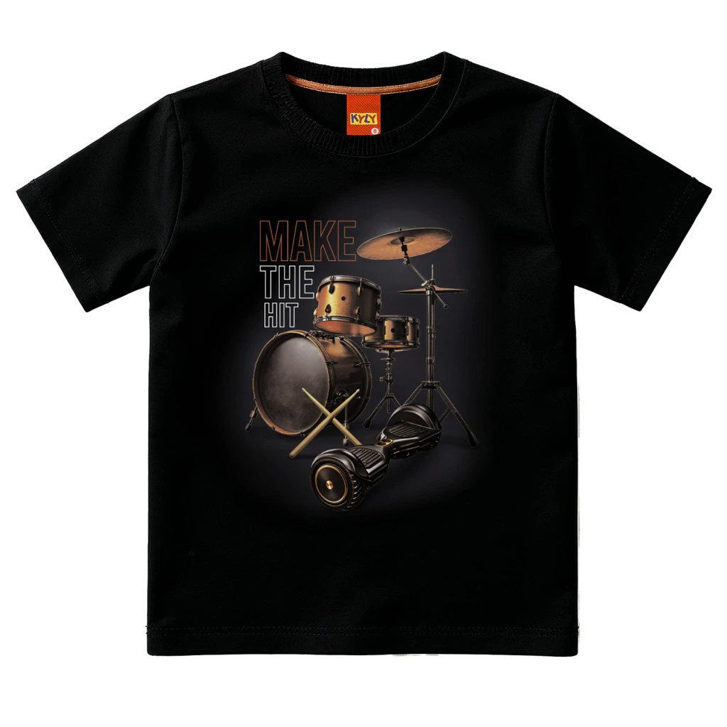Camiseta Infantil Menino Bateria Kyly, foto 2