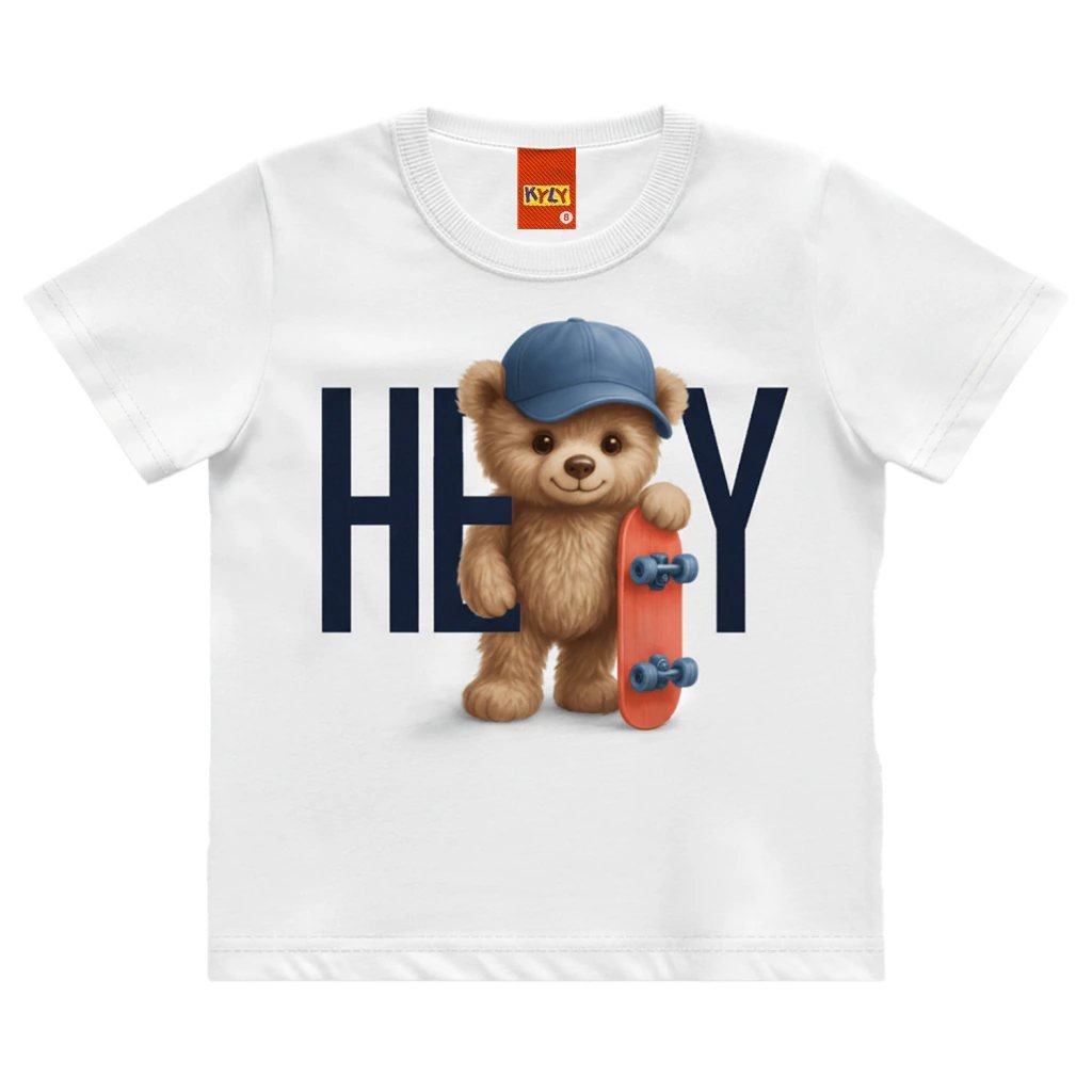 Camiseta Kyly Infantil Menino Ursinho, foto 2