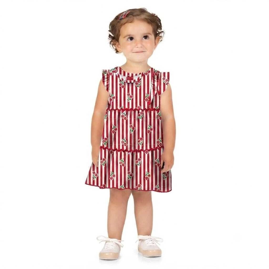 Vestido Kyly Infantil Menina Listras