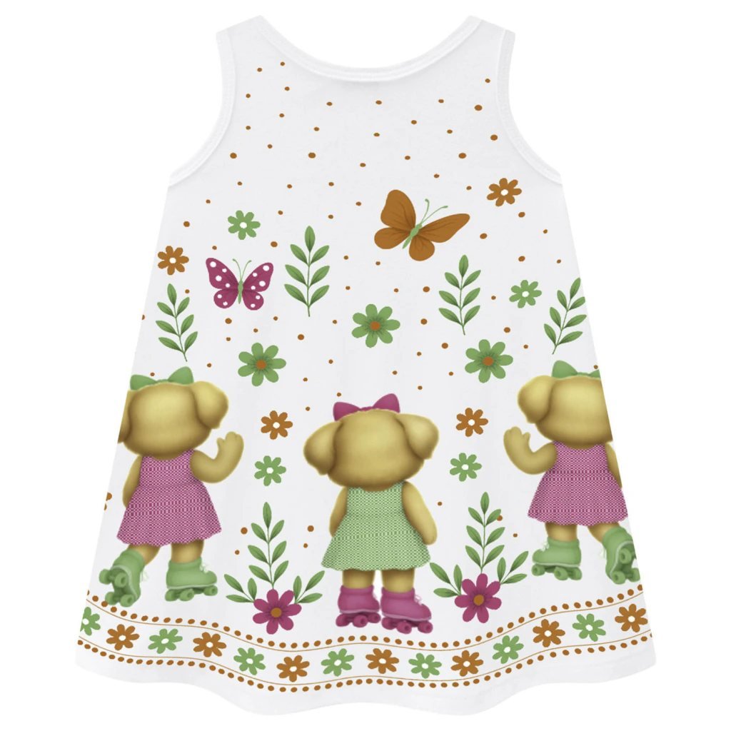 Vestido Kyly Infantil Menina Cachorrinhos, foto 3