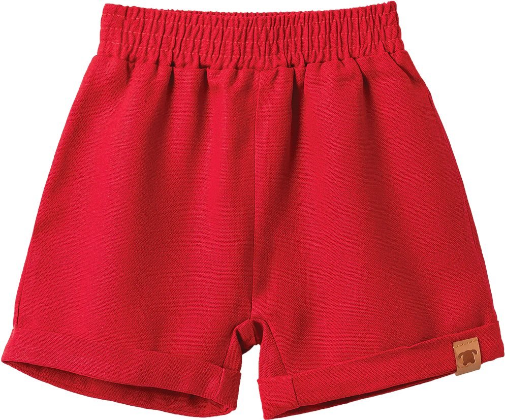 Bermuda Linho Pingo Lelê Masculina - Vermelho, foto 2