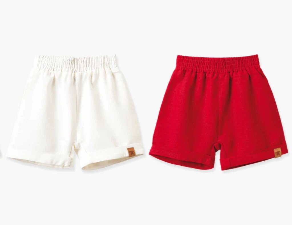 Bermuda Linho Pingo Lelê Masculina - Off white, foto 3