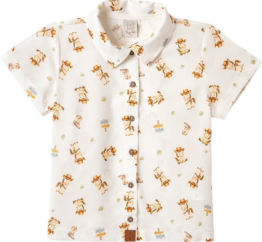 Camisa Pingo Lelê Manga Curta Masculina Cavalinho, foto 2
