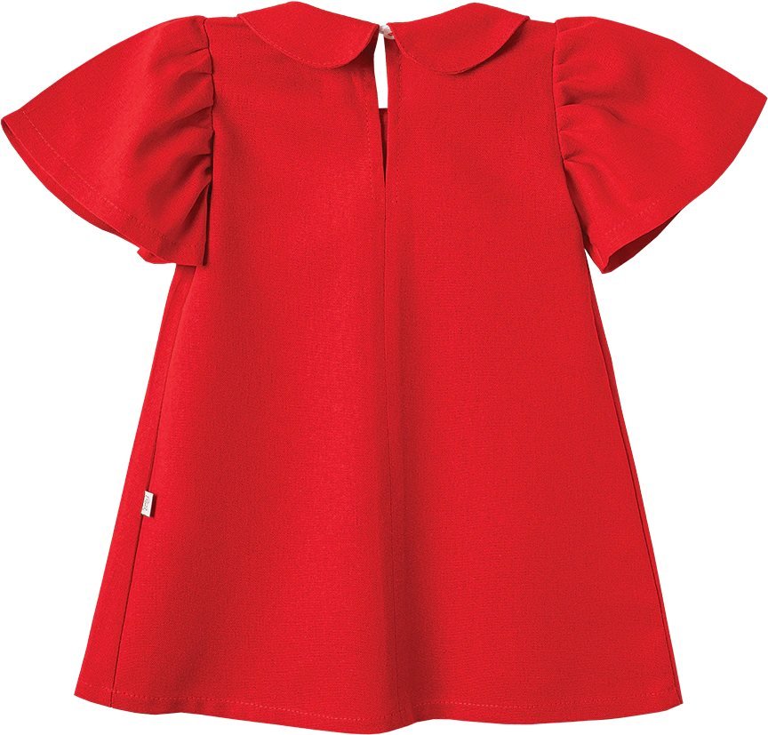 Vestido Linho Pingo Lelê Cerejinha - Vermelho, foto 2