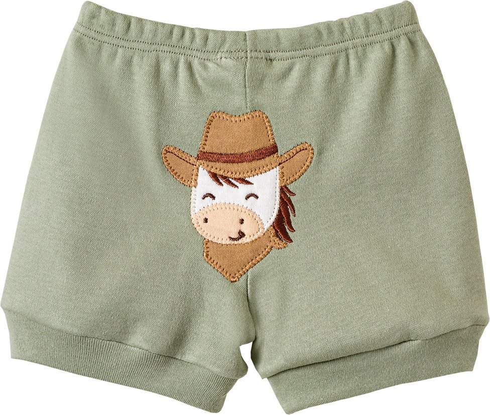 Conjunto Pingo Lelê Body Manga Curta e Shorts Cavalinho, foto 3