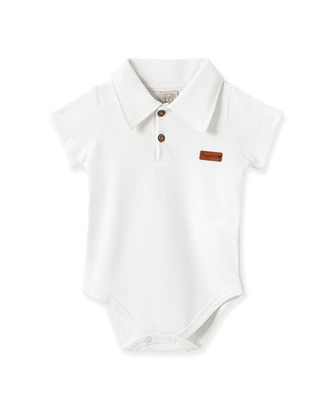 Body Polo Pingo Lelê Manga Curta - Branco