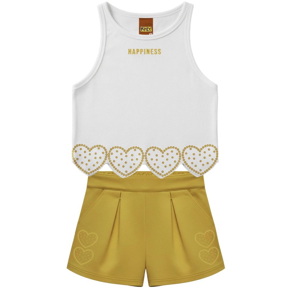 Conjunto Infantil Menina Corações Kyly, foto 2