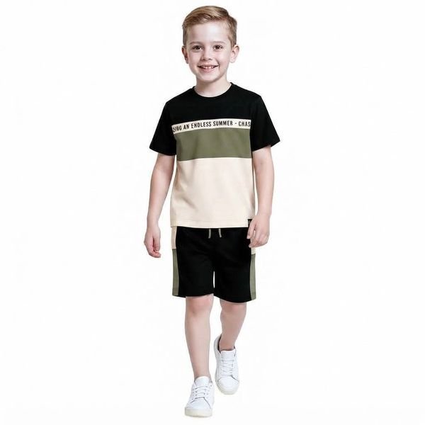 Conjunto Infantil Menino em Algodão Kyly