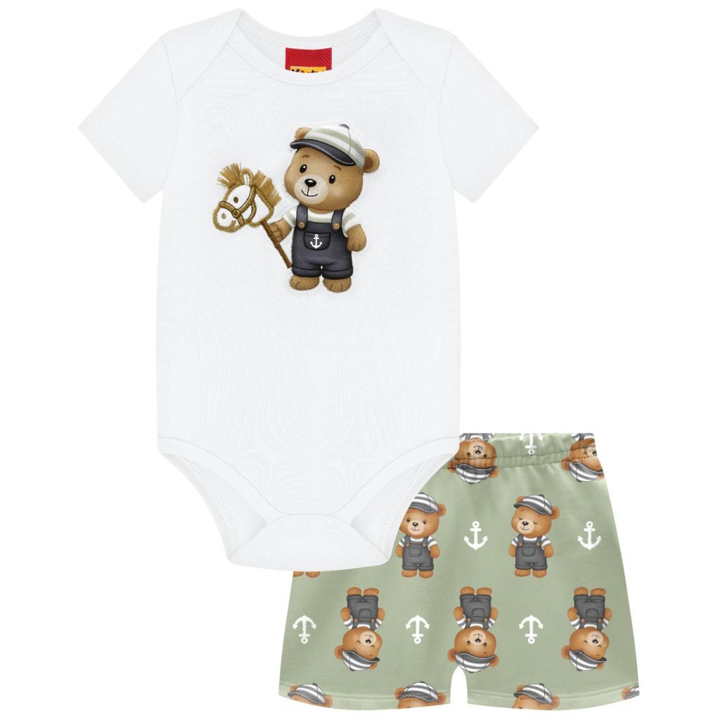 Conjunto Bebê Menino Bordado Kyly, foto 2