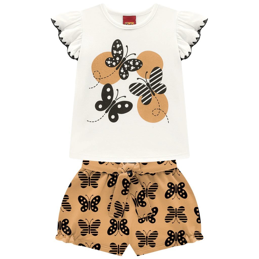 Conjunto Infantil Menina Borboletas Kyly, foto 2