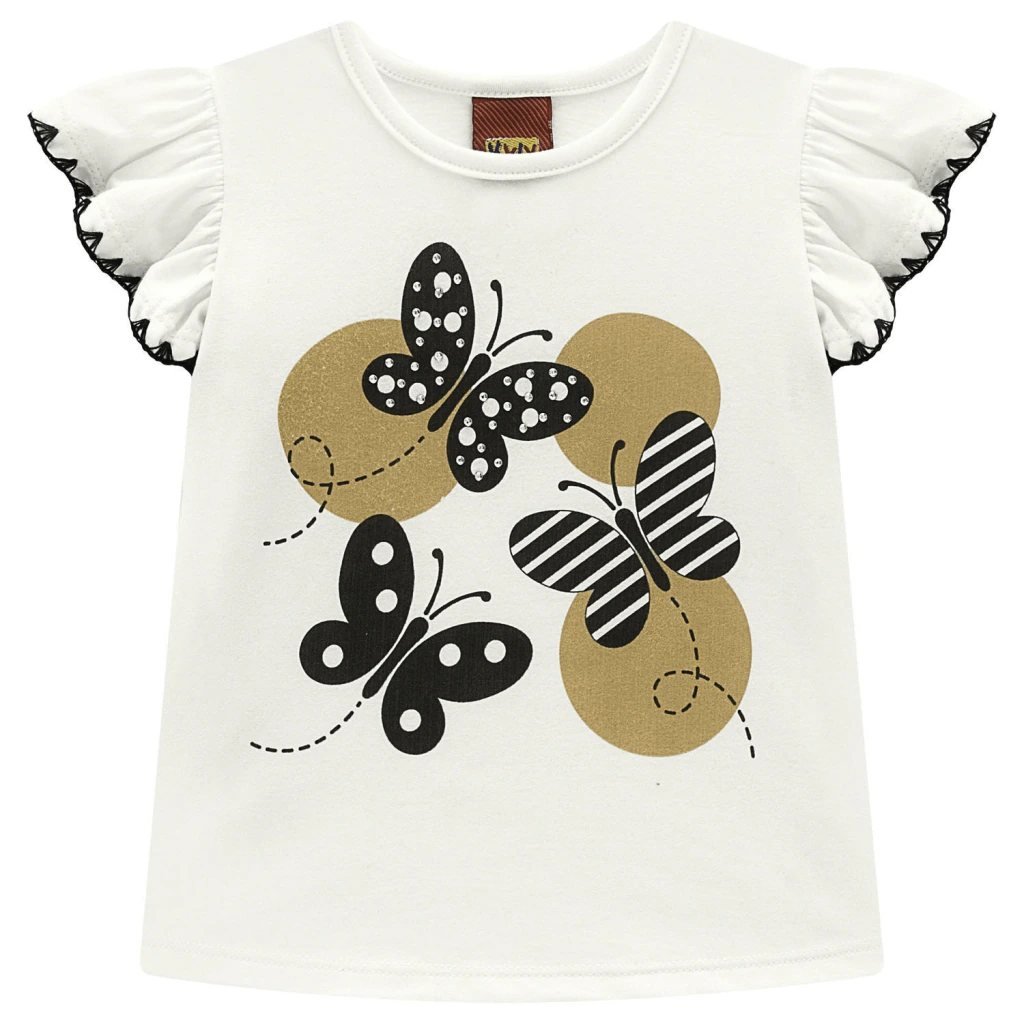Conjunto Infantil Menina Borboletas Kyly, foto 3