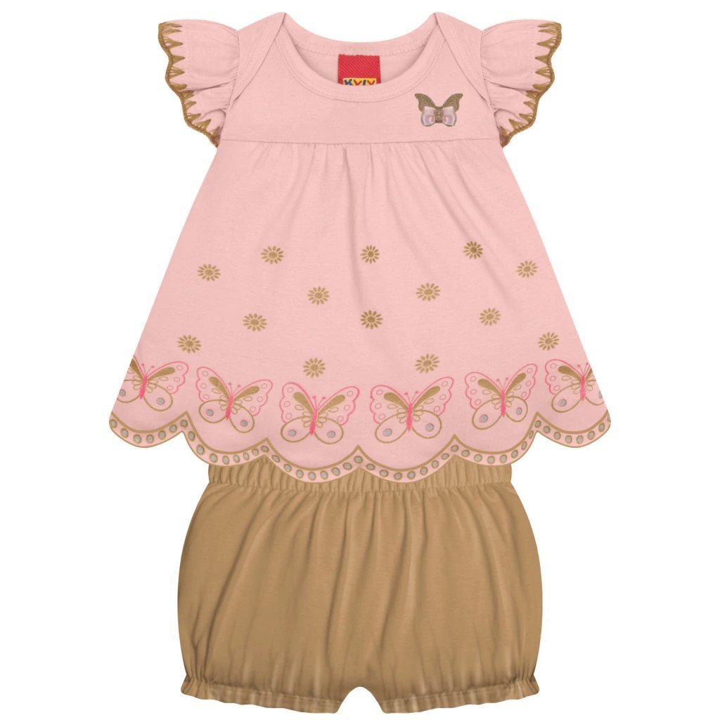 Conjunto Bebê Menina Borboletas Kyly, foto 2