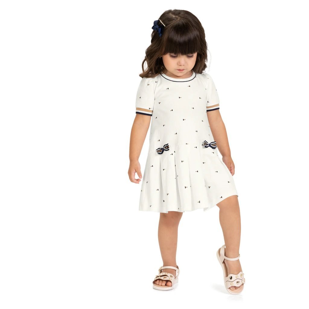 Vestido Infantil Menina em Piquet Milon, foto 2