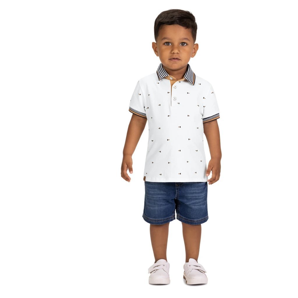 Camisa Polo Infantil Menino em Piquet Milon, foto 2