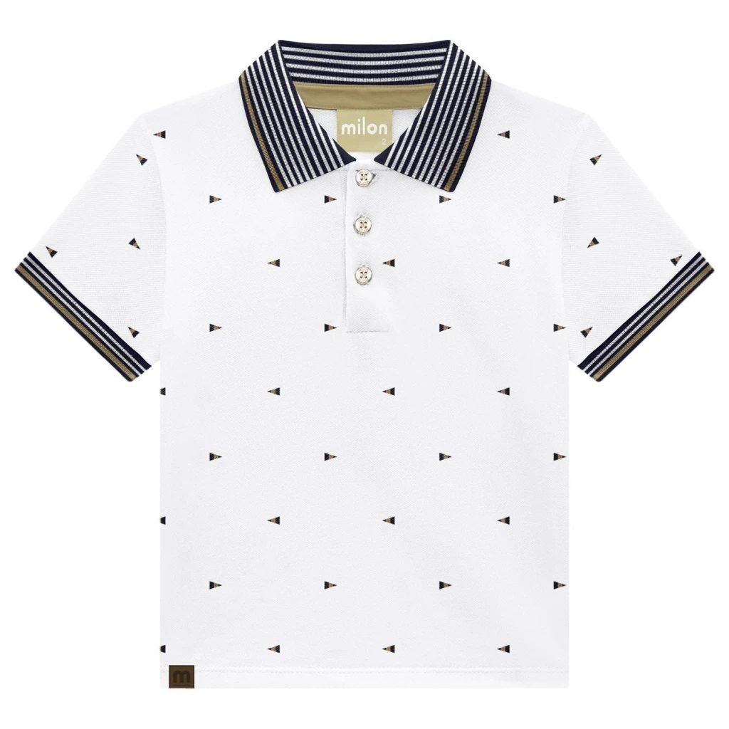 Camisa Polo Infantil Menino em Piquet Milon, foto 3