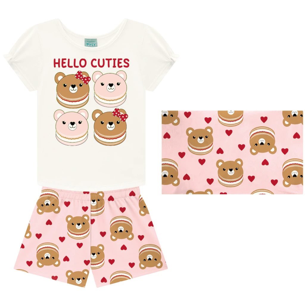 Pijama Infantil Menina Ursinhos Kyly, foto 2